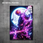 Ichigo custom metal print featuring vibrant Bleach anime artwork