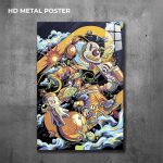 Clown custom metal print featuring unique and striking artwork