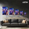 Gojo & Geto custom metal print with vibrant anime artwork