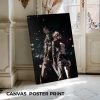 Eren & Mikasa custom canvas print with vibrant anime artwork