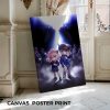 Anya & Conan custom canvas print with vibrant anime artwork