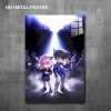 Anya & Conan custom metal print with vibrant anime artwork