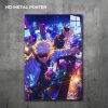 Gojo & Geto custom metal print with vibrant anime artwork
