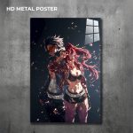 Simon & Yoko custom metal print with vibrant anime artwork