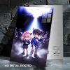 Anya & Conan custom metal print with vibrant anime artwork