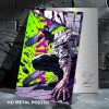 Chainsaw Man custom metal print with vibrant anime artwork