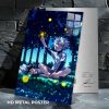 Killua zoldyck custom metal print with vibrant anime artwork