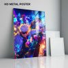 Gojo & Geto custom metal print with vibrant anime artwork
